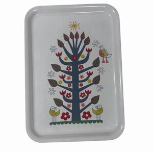 Ikea VINTERFINT Decorative Tray, Christmas-themed, 11x7"  Wear on edge